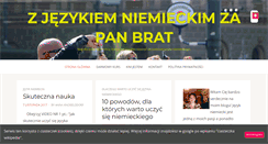 Desktop Screenshot of niemieckiskutecznie.pl